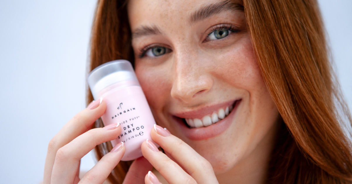 The easiest dry shampoo to use Hair Gain Peptide Puff