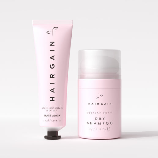 Travel Duo - Peptide Puff™ Dry Shampoo & Mini Hair Mask
